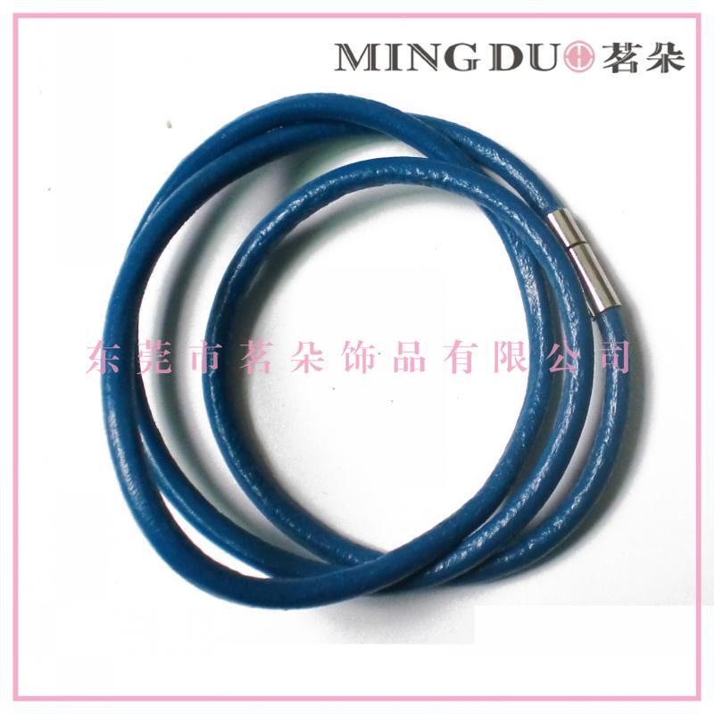 [Qiduo] leather round magnet bonded hand strap can be used as belt fashion matching multi-purpose hand strap