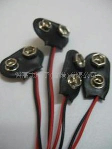 9V电池扣 软壳带线 L ,T型 h