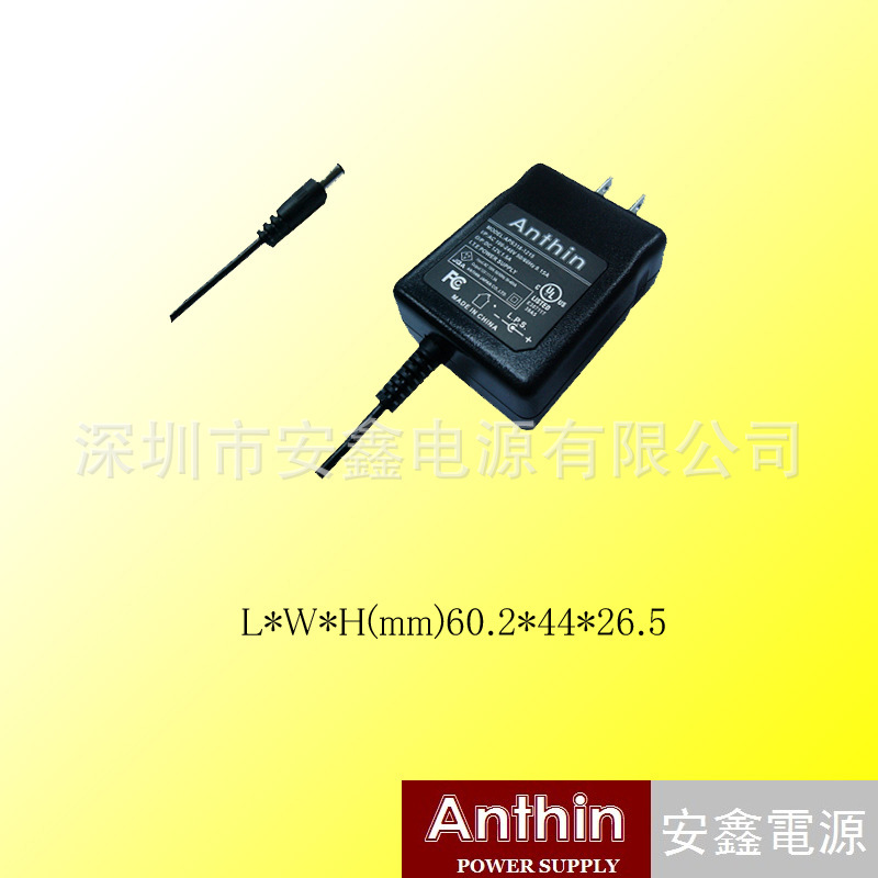 供应音箱、灯具开关电源12V，美/日规插墙式 美国/日本认证