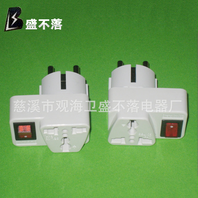 厂家直销 SBL-806F 开关欧式电源转换插座
