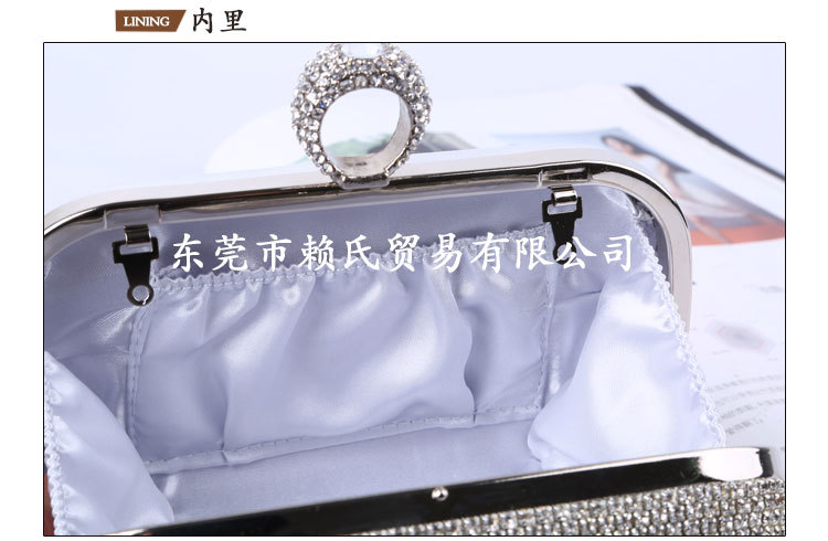 Dinner Bag Diamant Quaste Handgemachte Strass Ring Abend Messenger Clutch Großhandel display picture 5