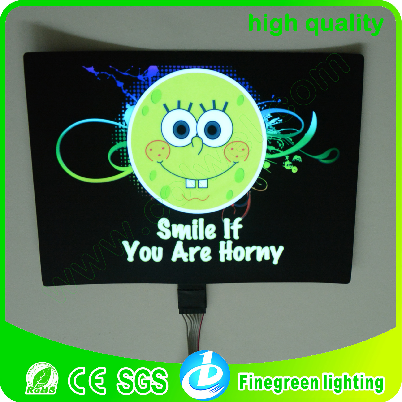 笑臉冷光發光衣服