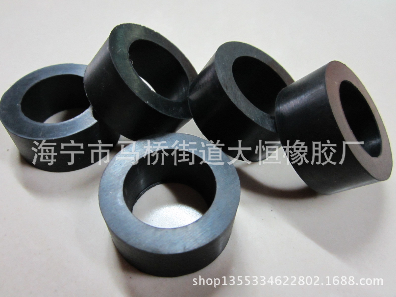 橡胶垫减震垫圆形垫块水泵机械橡胶件减震脚加厚高弹缓冲防