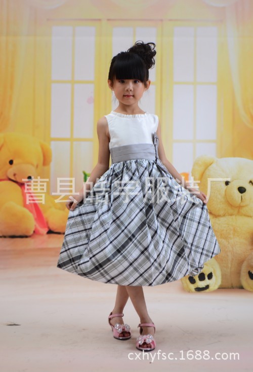 2014夏季新款夏裝女童兒童公主裙蓬蓬連衣裙 六一表演禮服裝