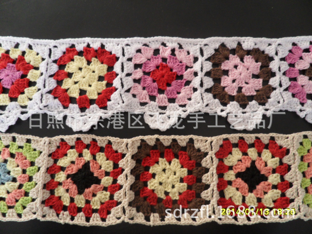 厂家直供手工花边。手钩领子  钩针辅料  手钩花边款式新，做工细