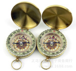 批发精铜指北针 G50怀表指南针 带盖带夜光 精美小礼品 定制logo