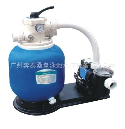 泳池一体循环过滤设备 支架泳池循环过滤缸 1.5HP水泵 650mm砂缸