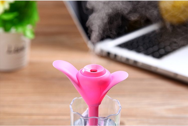 厂家直销 新款三叶草加湿器 USB夜光加湿器 迷你雾化空气净化器,款式随机18