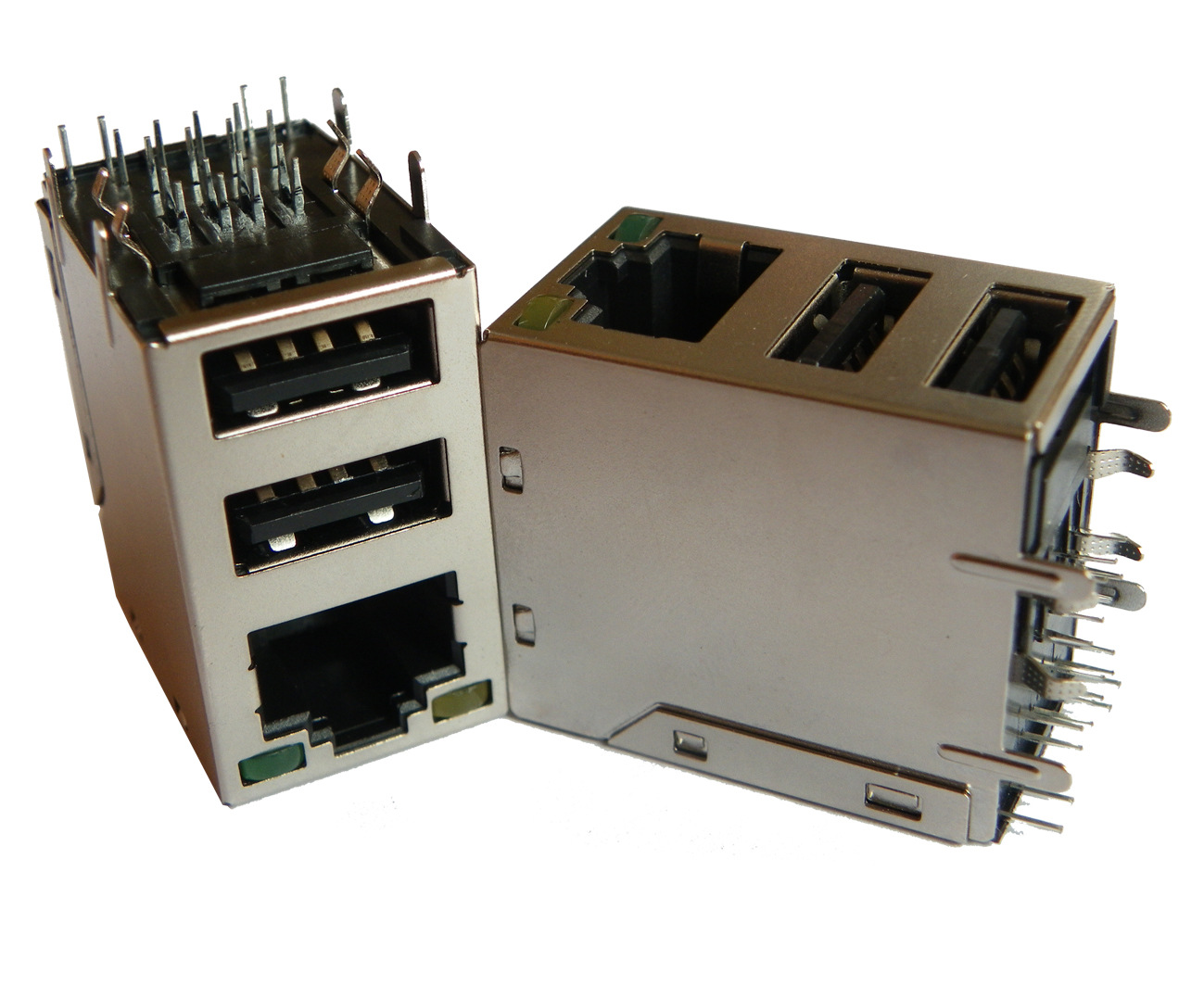 RJ45 双USB接口 带灯