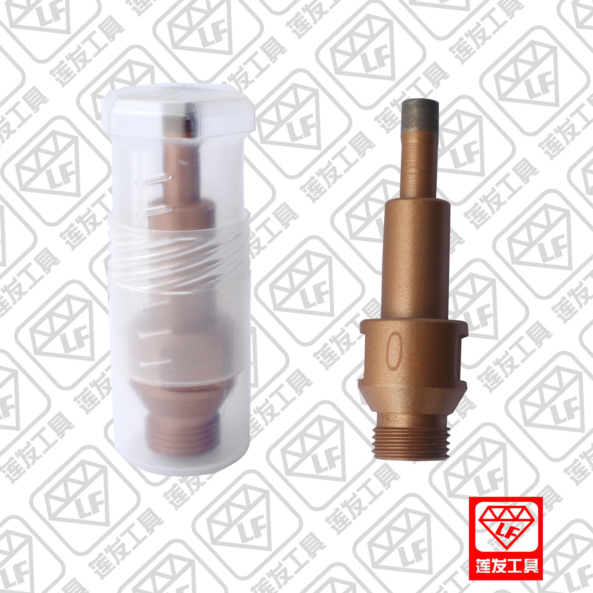 厂家直供金刚石玻璃开孔器，钻孔机G1/2索头，适合钻孔机数控接头