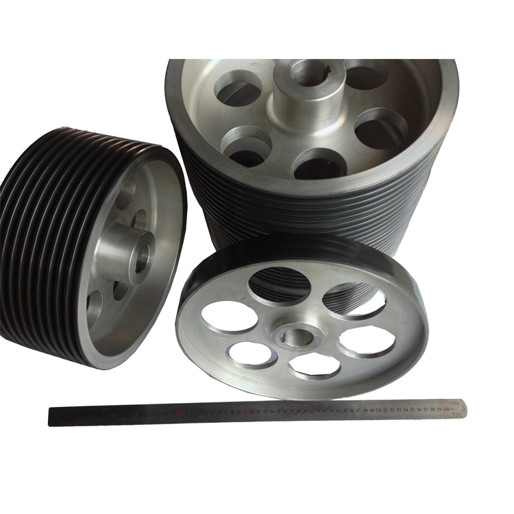 不粘涂层 拉丝机分线轮 喷陶瓷四槽轮 押出机排线导轮 陶瓷导轮