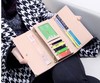 Fashionable metal long wallet, small clutch bag, 2019, Korean style