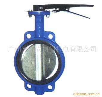 供应手动软密封对夹式蝶阀