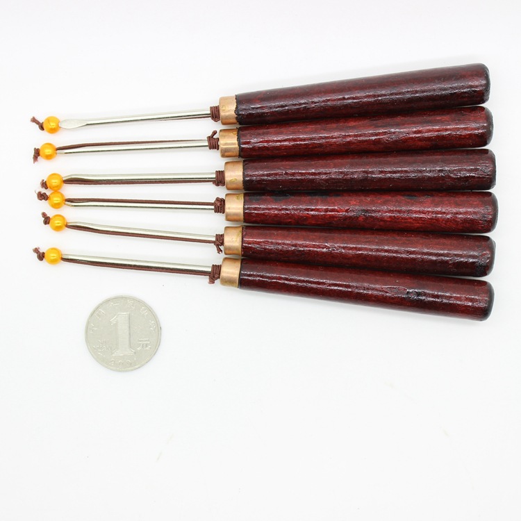 云南普洱茶木质普洱茶刀手工黑茶茶针红色木茶锥开茶器茶道配件|ru