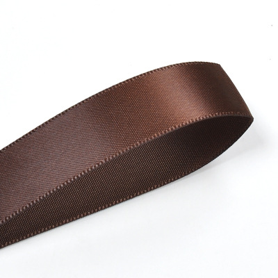 Xiamen Yao Ming cinta al por mayor cinta de satén de doble cara DIY accesorios cinta 100mm marrón serie 838-870