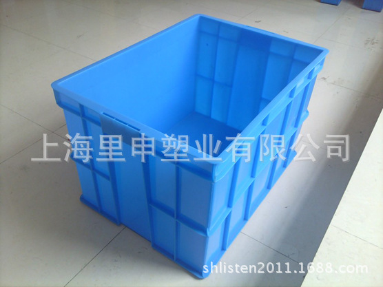 厂家供应大型周转箱 780带盖周转箱 蓝色加厚物流箱 大型搬运箱