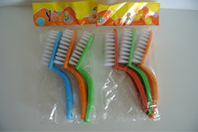 多功能长柄洗鞋刷 塑料毛刷 多用途清洁刷子 可挂 厂家直销