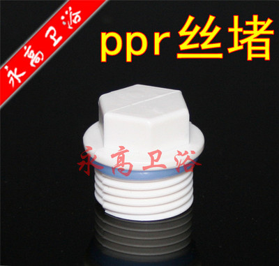 ppr塑料管件 4分6分丝堵 水堵 堵头|ms