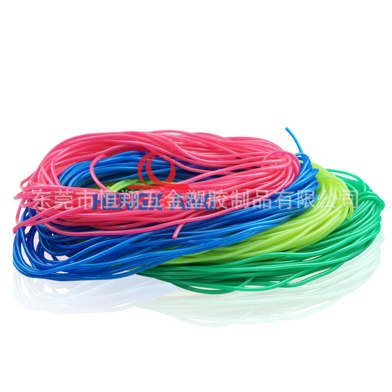 專業生産PVC膠繩 環保無味軟質空心PVC跳繩