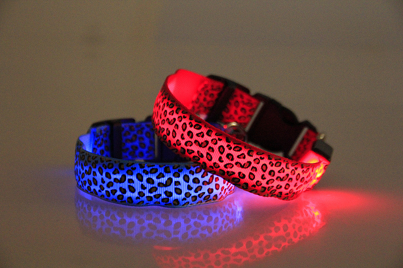 豹纹LED发光狗项圈 挺好品牌 (28)