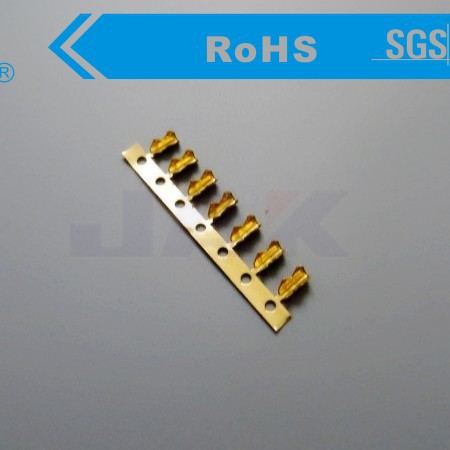 铜接线鲨鱼齿端子 环保连绕端子 横带连带端子 压线端子