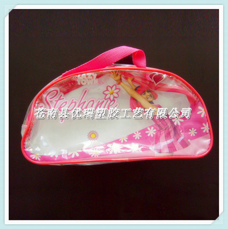 苍南厂家制造 供应彩印透明PVC手提袋 软PVC胶袋 PVC