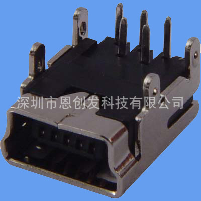 MINI USB 5PIN DIP90度