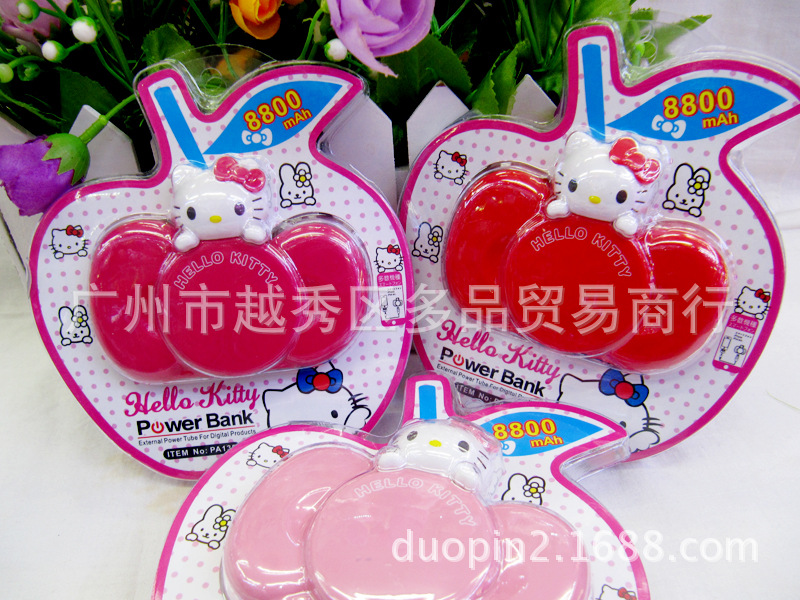 Direct sales of new Hellokitty bow mobile power supply 8800 Ma bow rechargeable Bao, random delivery34