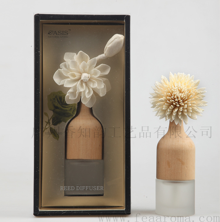 香知韵厂家直销  创意家居天然干花木盖自然散发香薰礼品 30ML