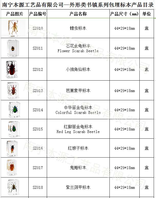 本源公司外形系列包埋標本02