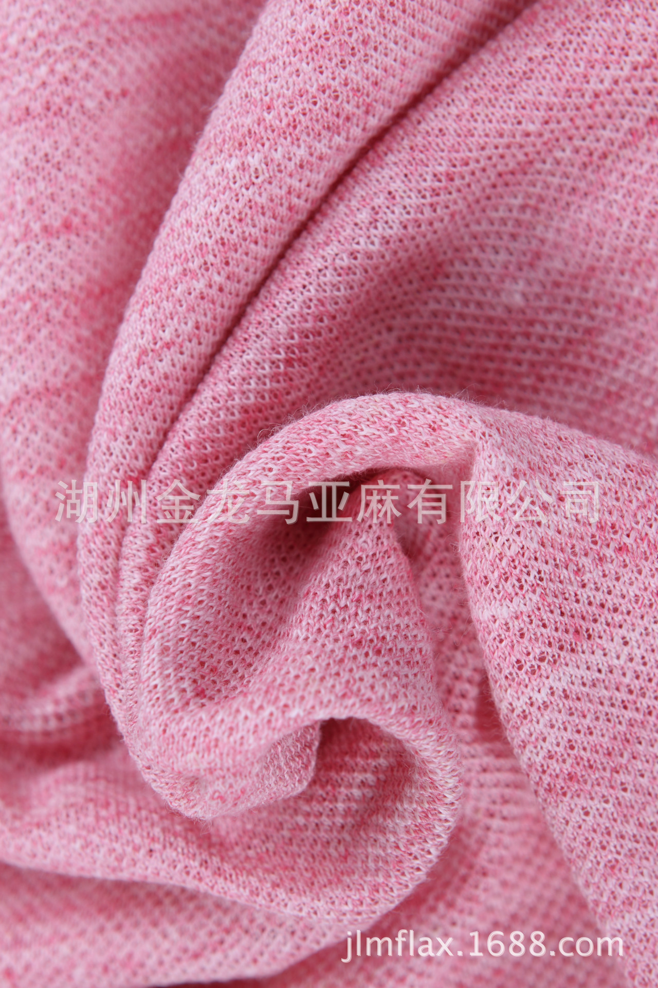 花色亚麻珠地法国进口原料