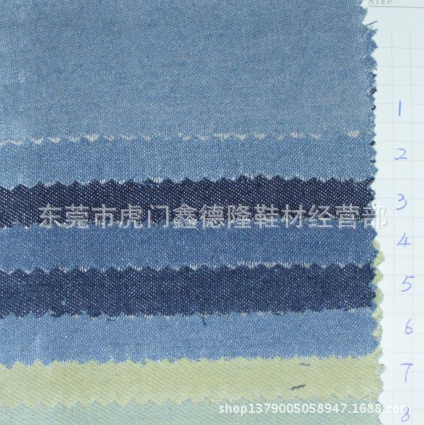 现货供应 牛仔布牛仔面料 怀旧洗水扎染牛仔布MB109