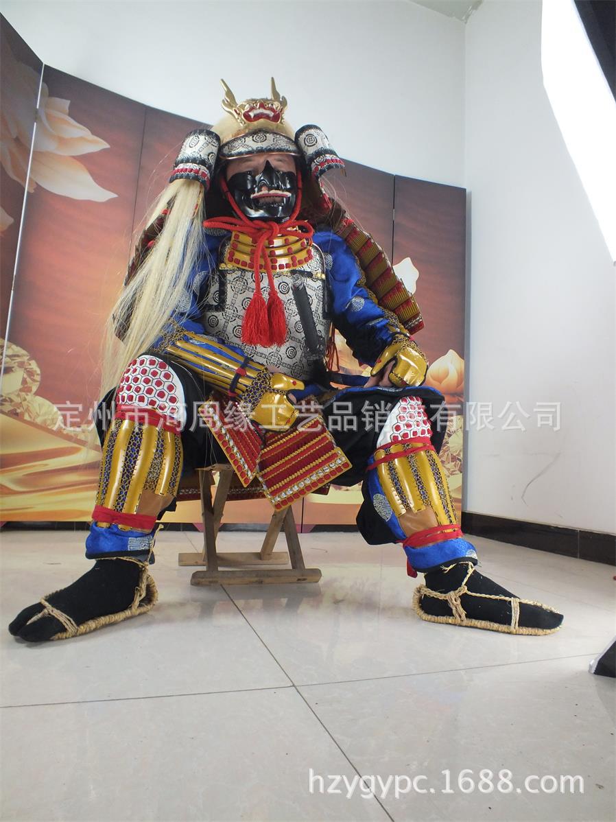 日本武士盔甲最后的武士真人盔甲武士盔甲可穿武田信玄 阿里巴巴