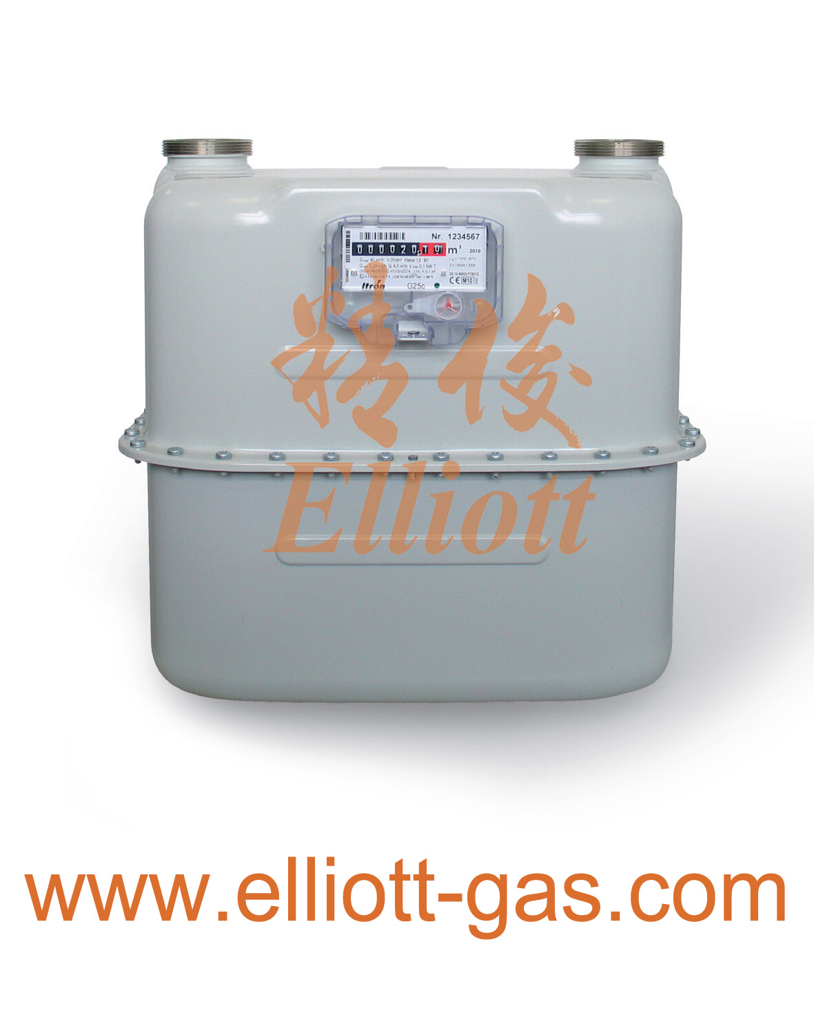 Itron埃创ACD城市燃气皮膜表G16管道天然气流量计容积式燃气表