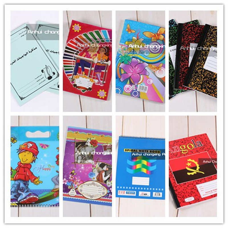 外贸笔记本 出口 非洲 练习本 法文铁钉本 骑马钉本子 封面自定义阿里巴巴