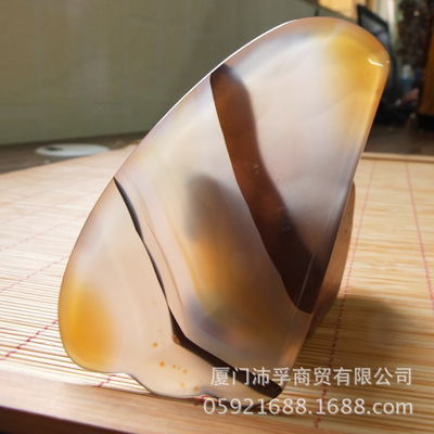 巴西天然把玩件 象形图案摆件刮痧板 奇石古玩工艺品小额批发7|ms