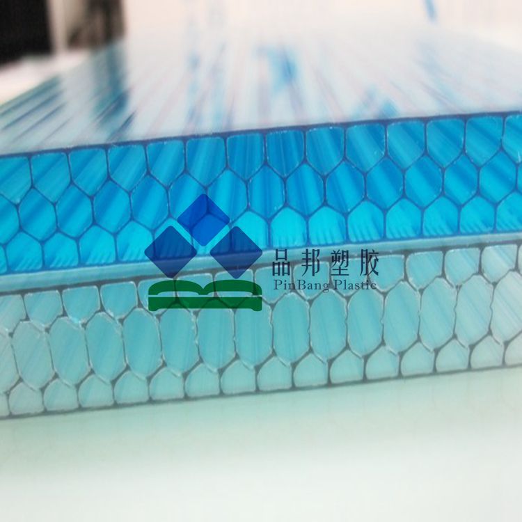 厂家直销聚碳酸酯PC蜂窝阳光板温室建设阳光房耐高温优质