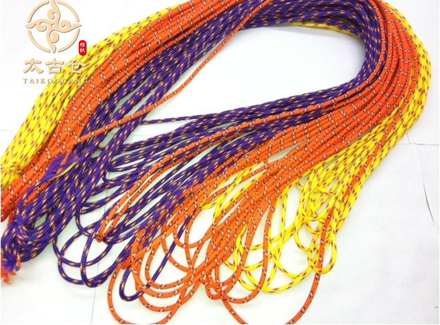 【太古仓】3MM时尚拉把绳新款间色绳 涤纶吊牌绳 玩具挂绳定做