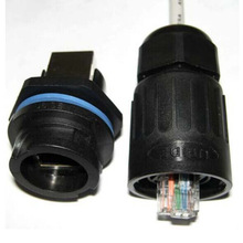 UBIDE替代威浦RJ45F71网线头RJ45F6以太网防水连接器RJ45F71RA