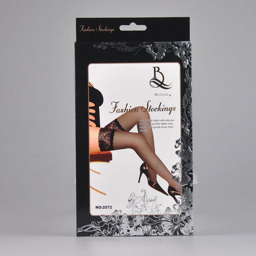BEILEISI lace edge 10CM silicone anti-slip stockings/high stockings 2072 socks