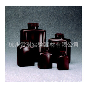 nalgene 312009-0004琥珀色矩形瓶 琥珀色高密度聚乙烯 125ml