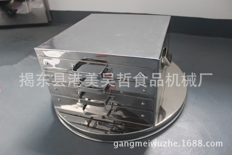 【吴哲机械】不锈钢肠粉蒸盘 抽屉式拉肠粉机 广东肠粉盘商用