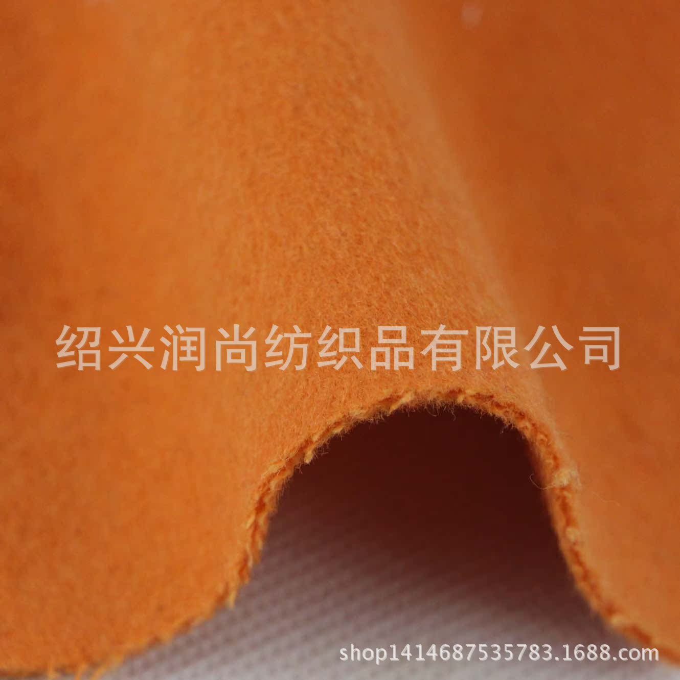 现货供应 秋冬加厚大衣女式呢 优质80%羊毛粗纺双面素色顺毛呢