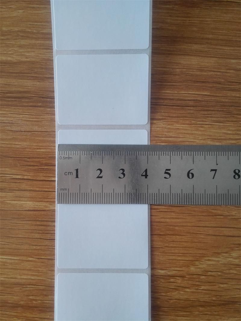 40*30*800 Zhang Copperplate paper labels Barcode Self-adhesive paper 4X3 centimeter Customizable