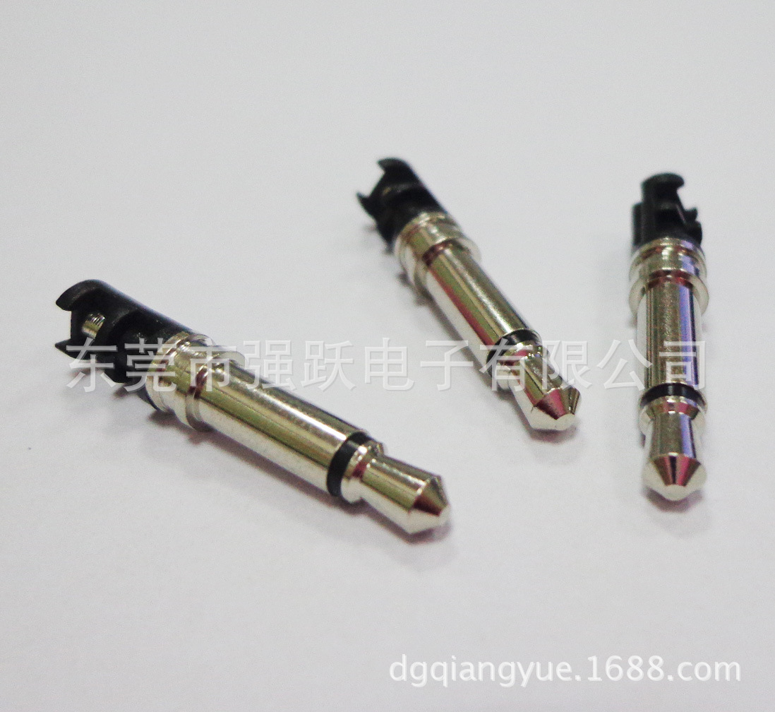 供应3.5*6.0*25 两极三 极单音立体视频插头耳机插针