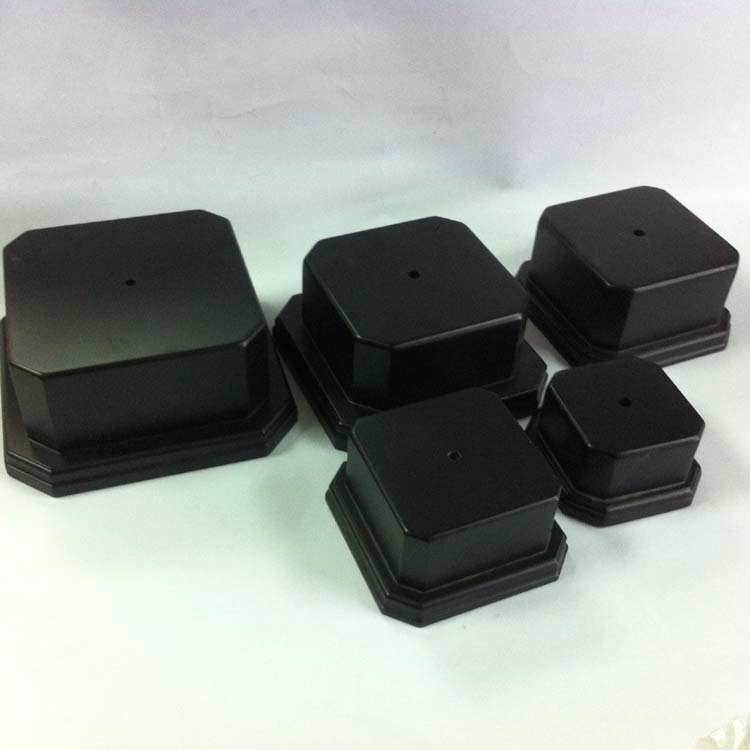 东莞木器厂定做家居摆件工艺方形密度中MDF纤维板黑色喷漆木底座