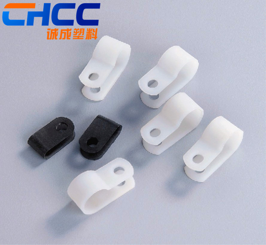 厂家批发:R型线夹10.4mm环保尼龙理线夹 电缆固定夹 塑料护线夹|ms