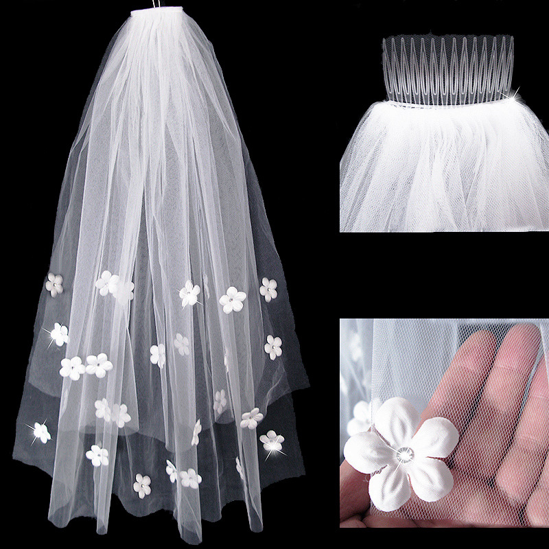 Strength bride Headdress white wedding party children have cash less than that is registered in the accounts double-deck Floret Combs Headdress