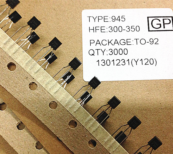 三极管C945排带 TO-92 2SC945 3K/盒