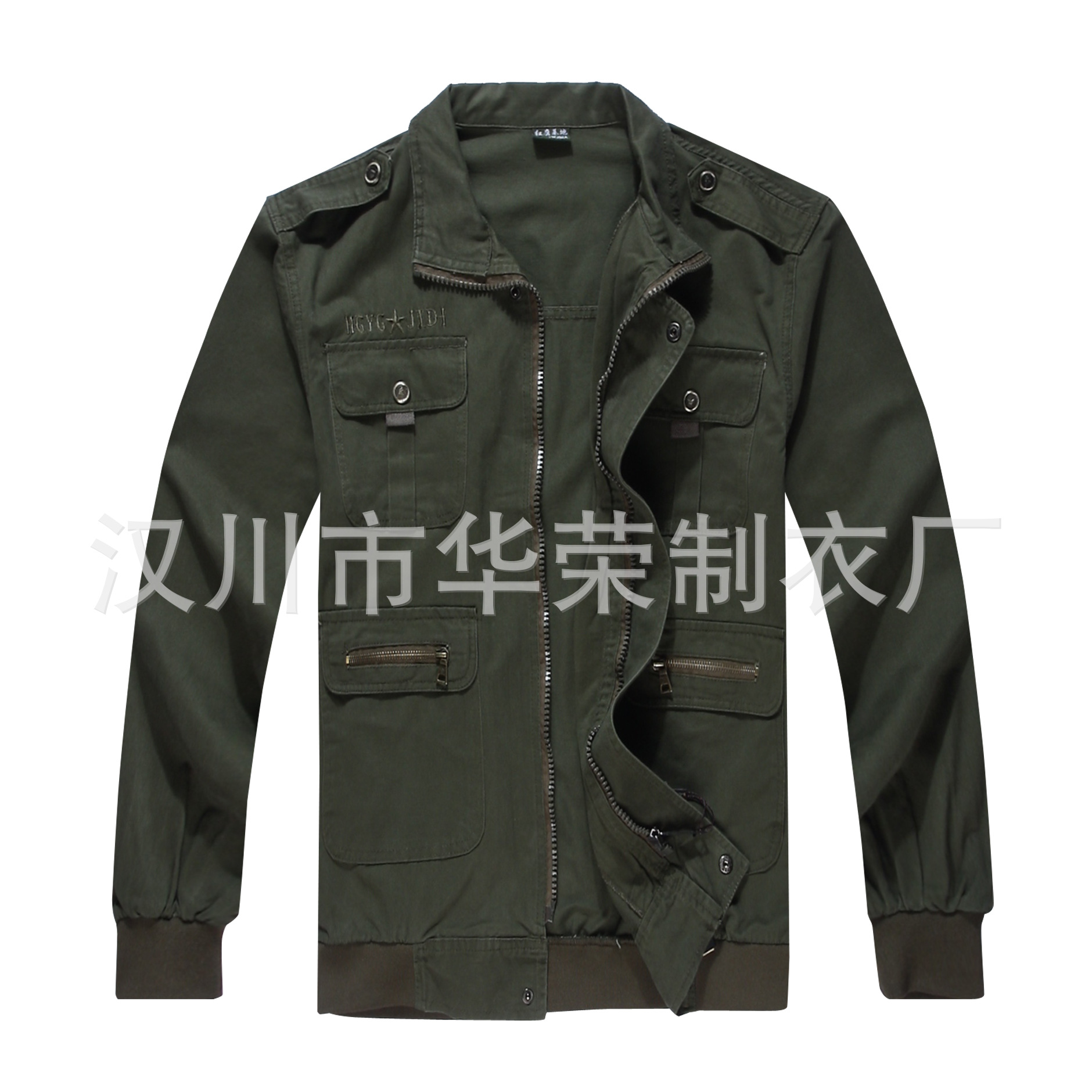 爆款红鹰基地水洗棉军绿军迷服户外长袖套装钓鱼休闲多兜一套起批|ru